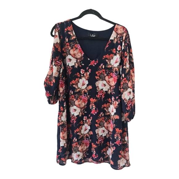 Lulus Floral Blouse Womens Large Cut Off Sleeves Stunning Flowy Colorful - Picture 1 of 11